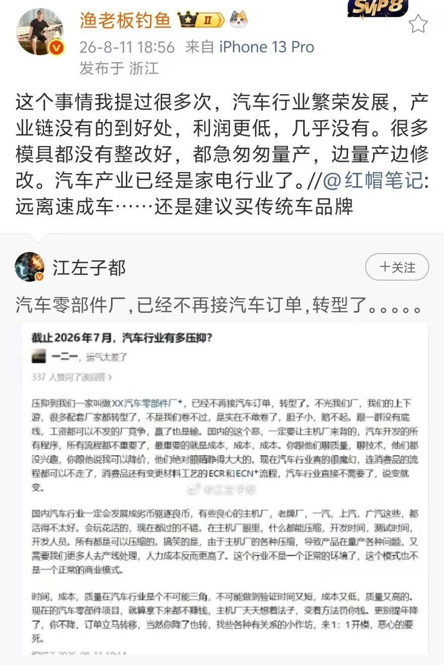 世界第一，全行业亏损。这话你品品，是不是透着股邪性。就像一个班考试，人人都考了