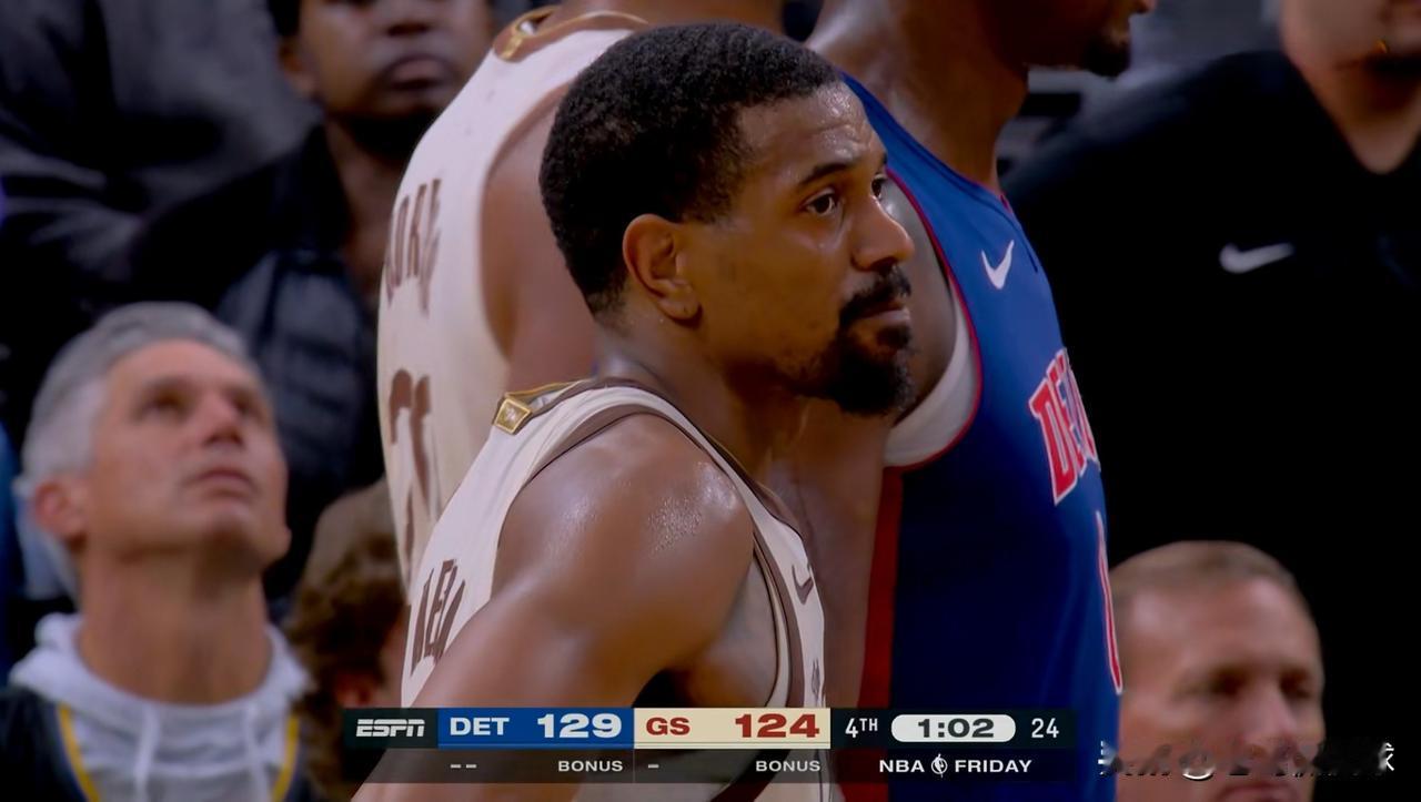 勇士大将梅尔顿的性价比真是太高了！虽然今天勇士在主场以124：131输给了活塞，