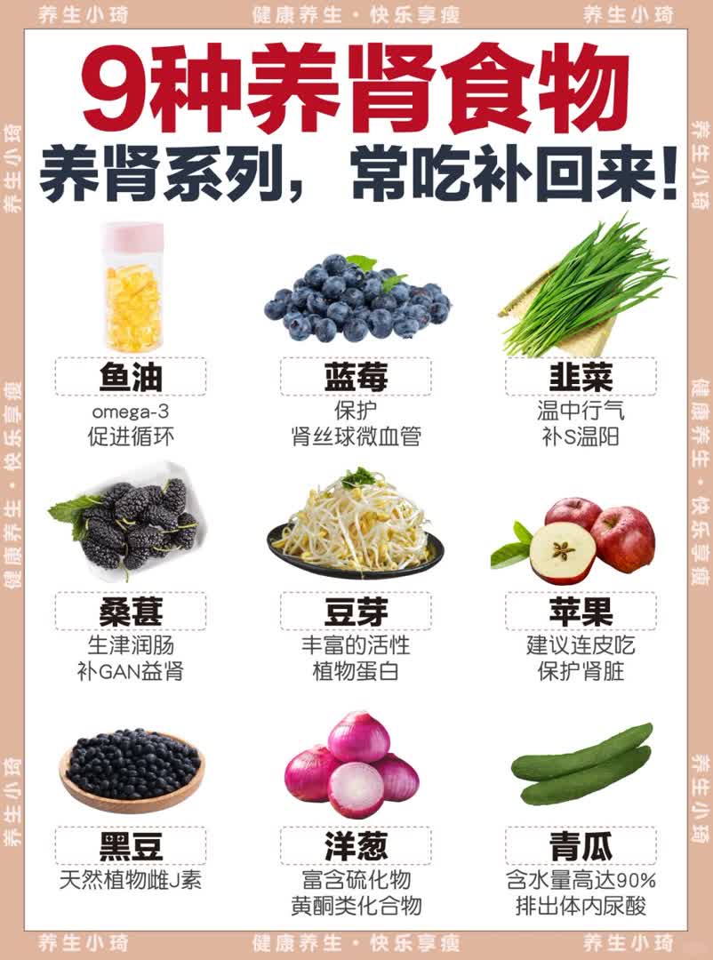 9种肾喜欢的食物｜赶紧让你的臭宝吃起来