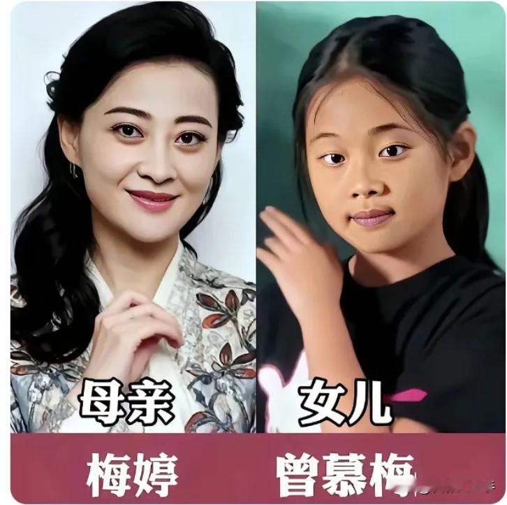 18对明星母女颜值对比，妈妈漂亮，女儿可爱，你最喜欢哪一对呢？梅婷的女儿五官精