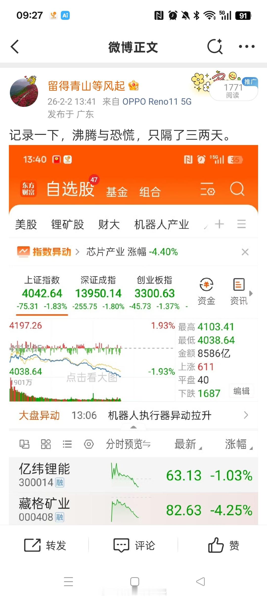 昨天是不是恐慌？马前炮值钱啊！