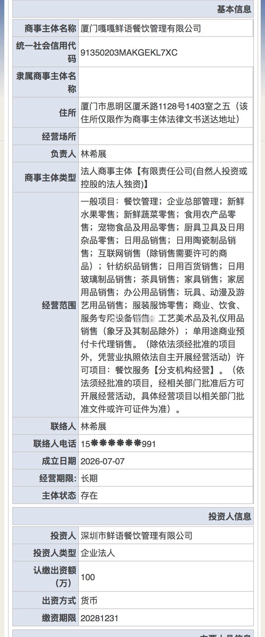 gaga在厦成立公司，首店下周围挡。厦门·厦门万象城