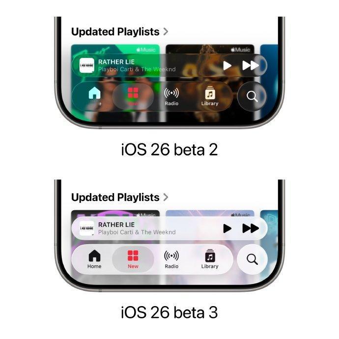iOS26beta3的改变也太大了吧！之前iOS26给人印象最深刻的
