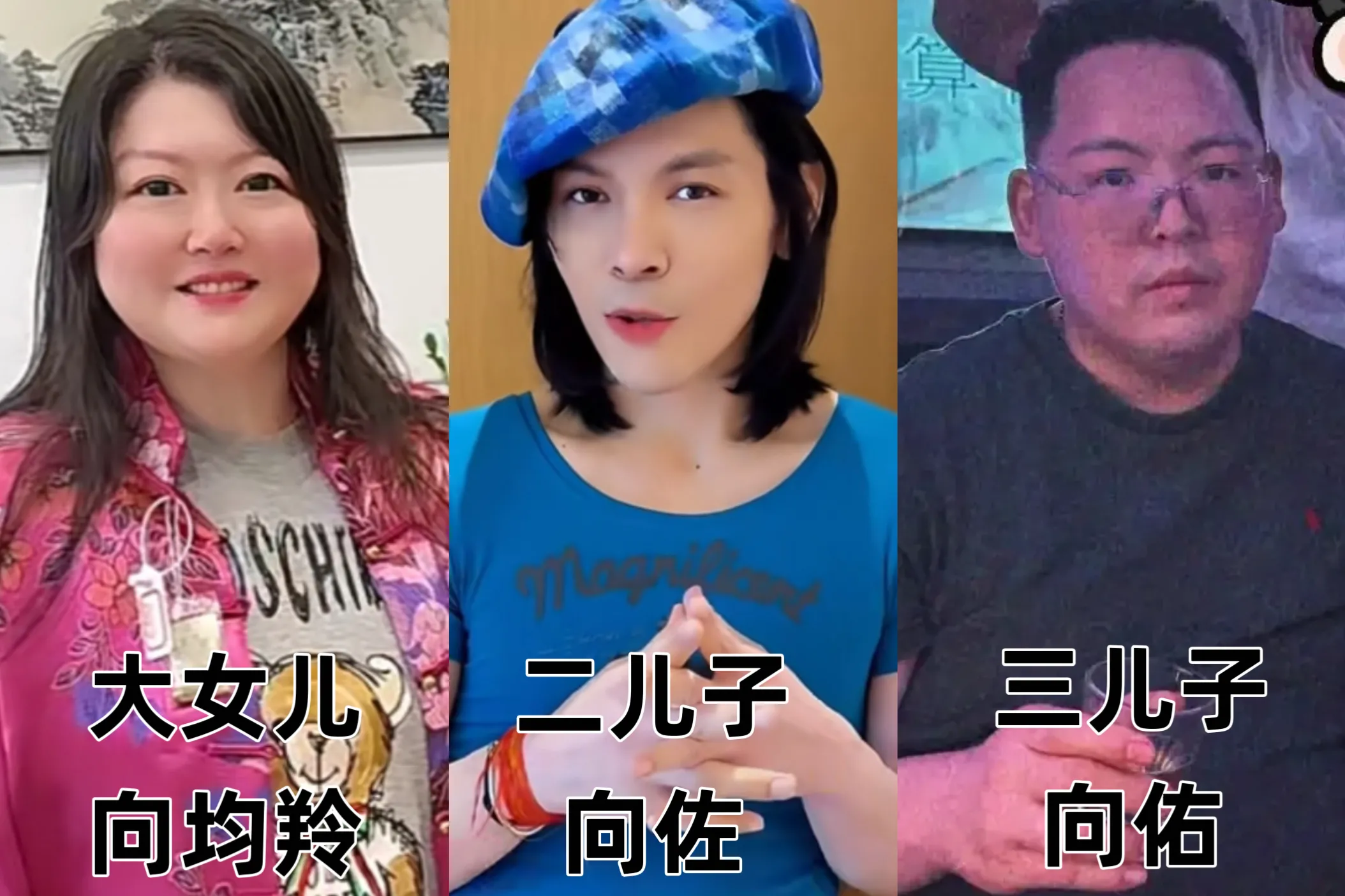 向华强3个孩子近况！大女儿向均羚，47岁未婚，是向华强前妻丁佩所生，毕业于香港