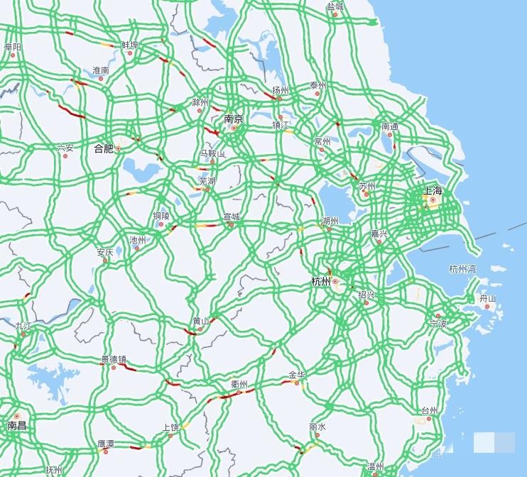 北京的吸引力是不是越来越小啦？正月十六那会儿，长三角和大湾区返程车流量还很大，