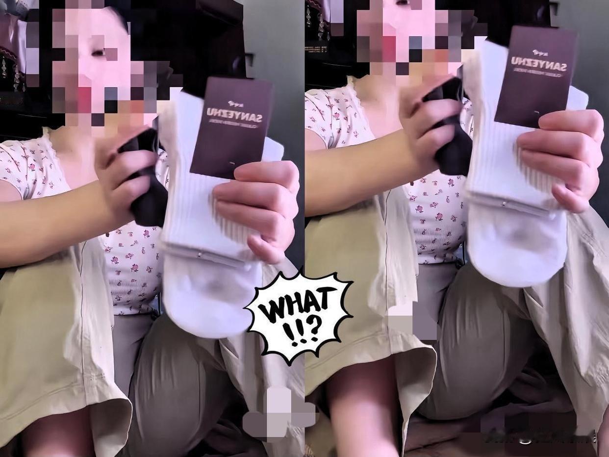 卖袜子女主播，靠“大腿战术”爆火，这擦边球打的比袜子还滑溜。最近，有个卖袜子