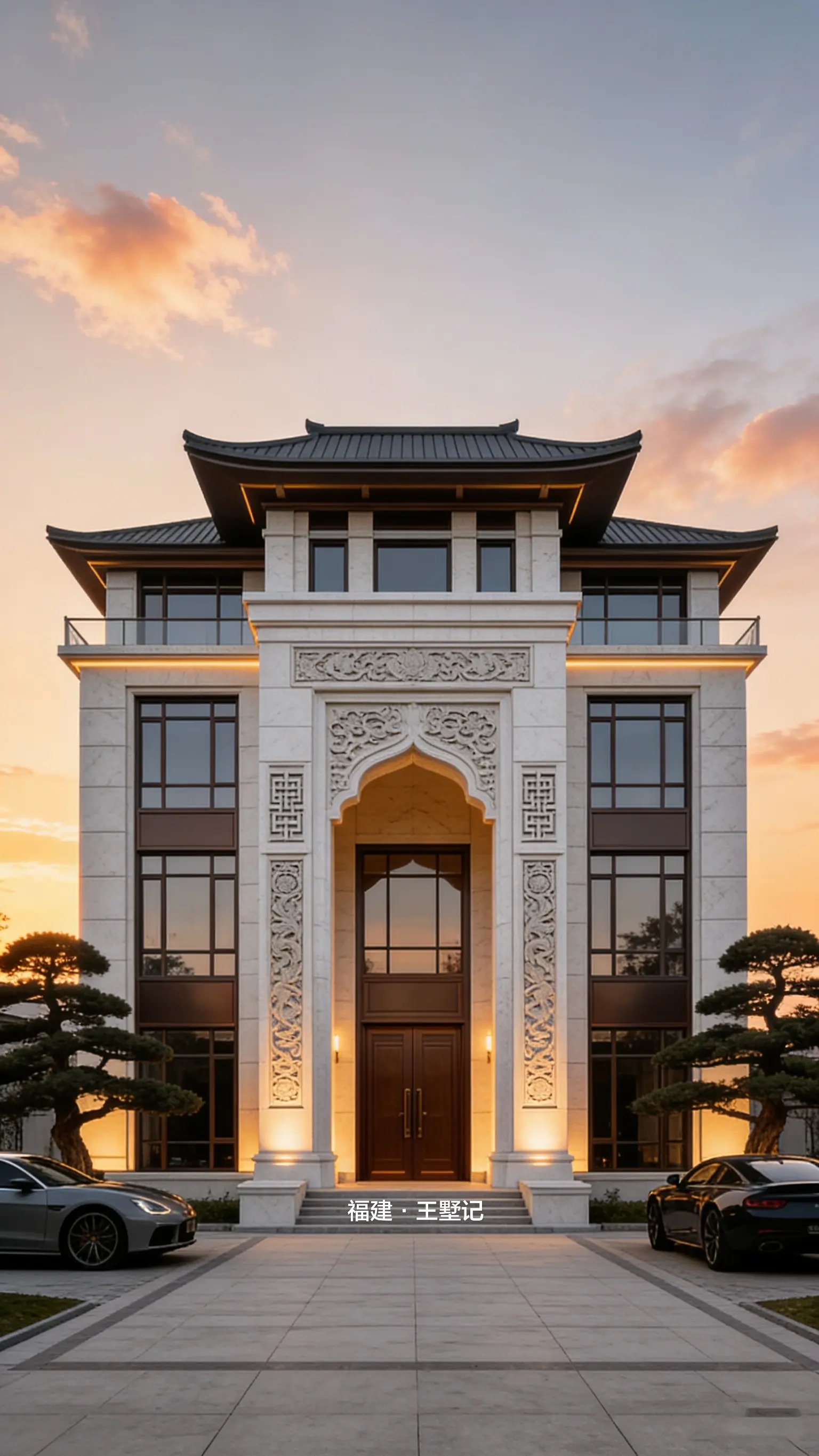 福建设计。闽南大厝，占地210年面宽14进深15米，三开间4层！闽南人...