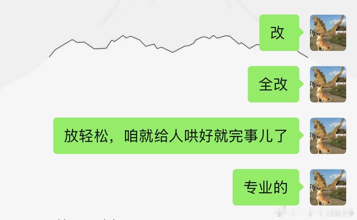 没发微博都在哄甲方，改就完事儿了[哭哭]​​​