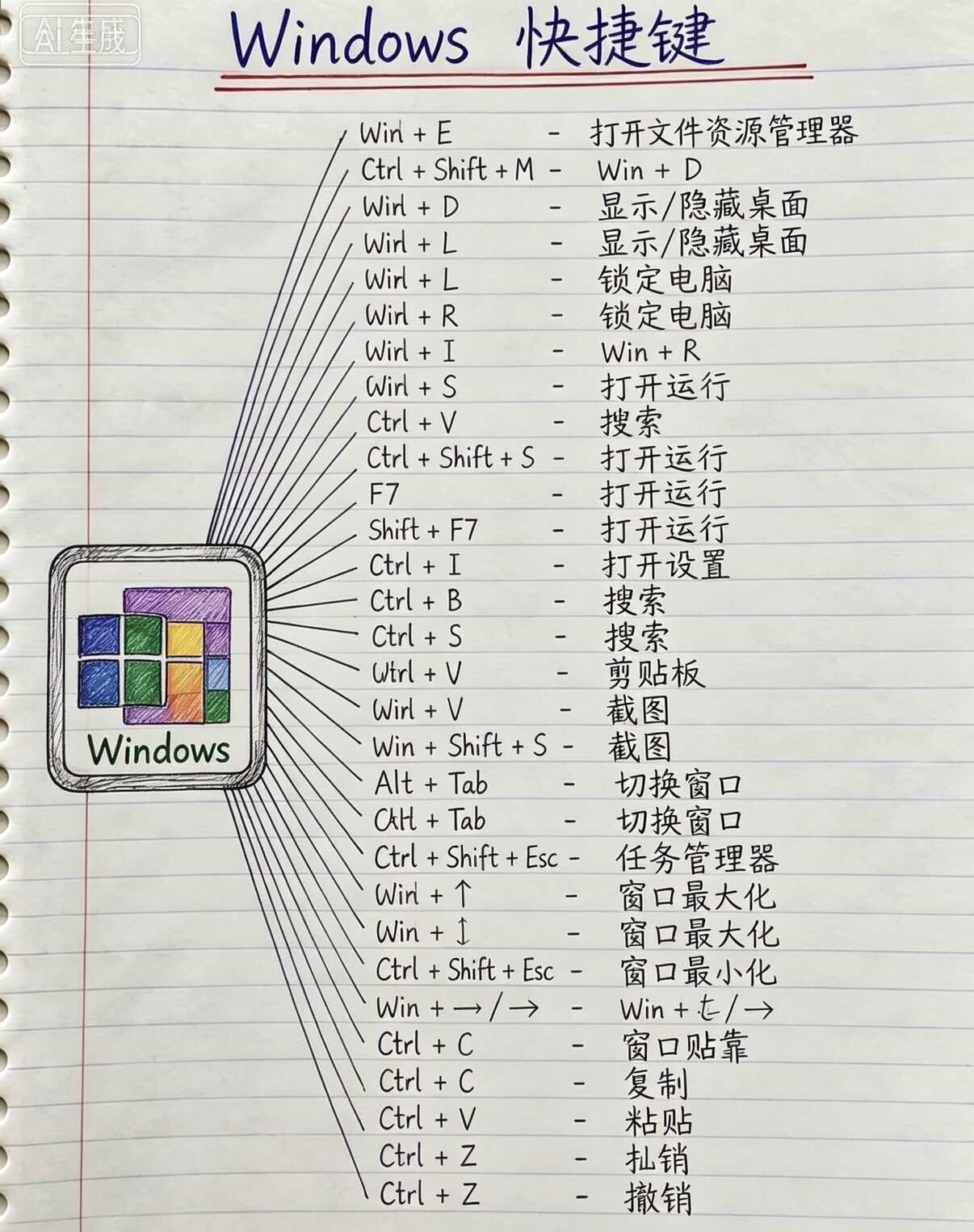 电脑党一定要收藏的Windows快捷键快捷键电脑知识计算机零基础学电