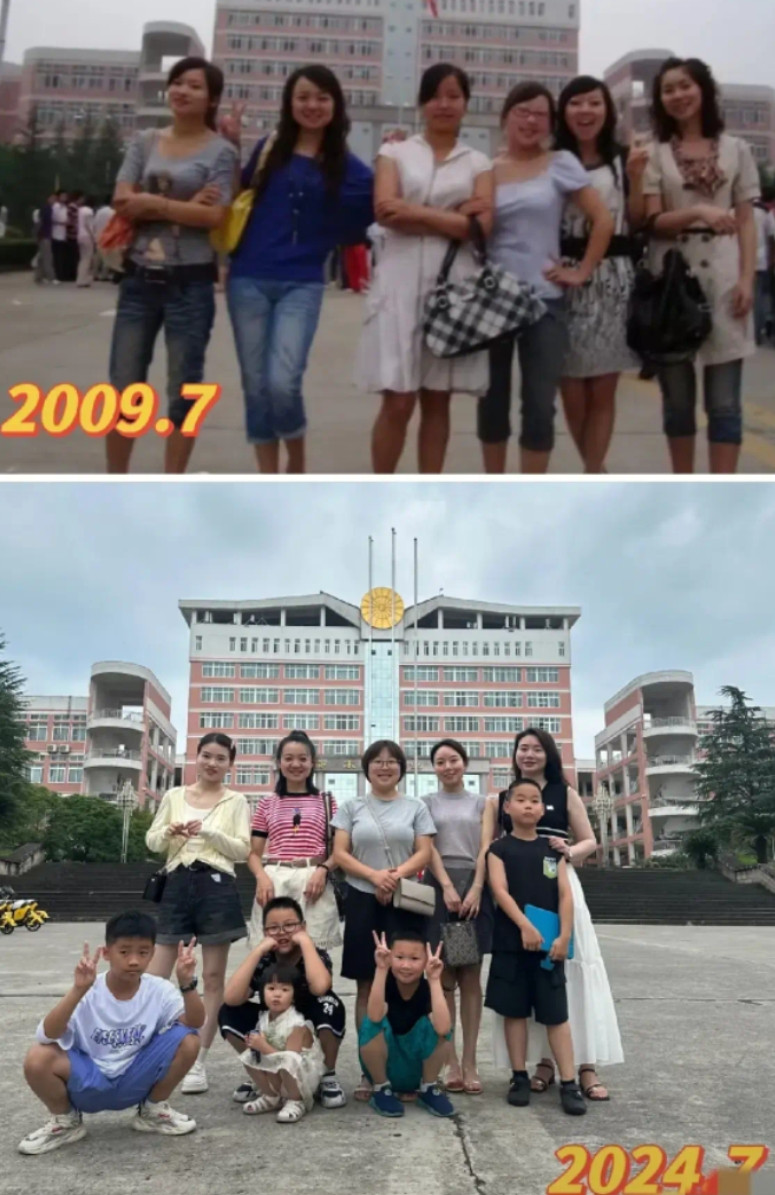 同一个地方，相隔15年！曾经的少女，都变成了少妇！