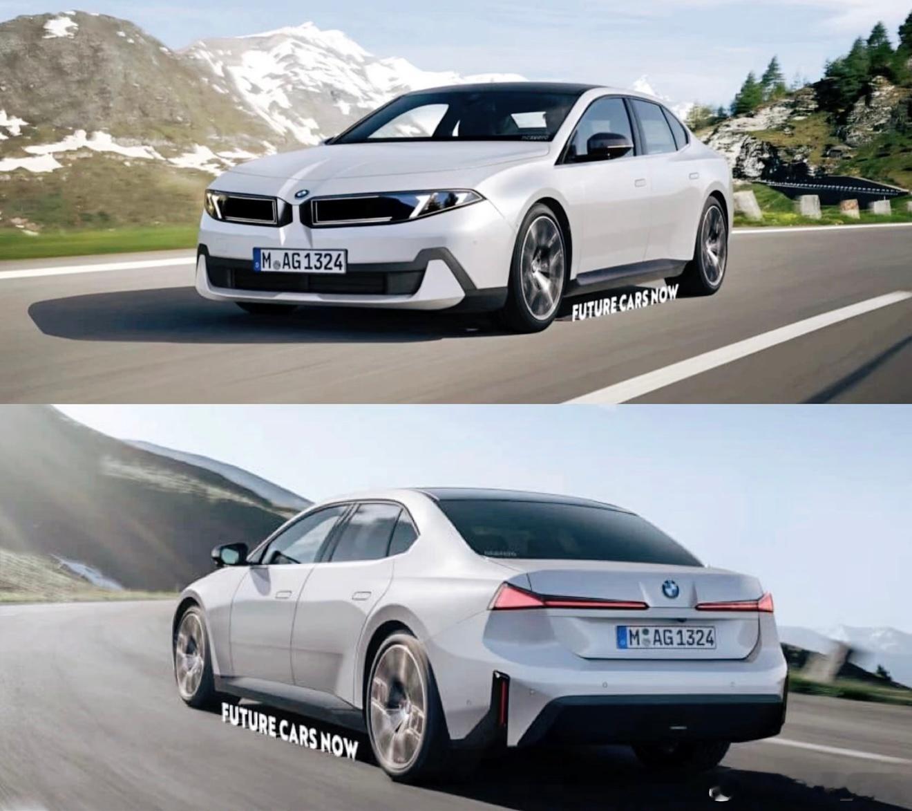 外网流出的全新的宝马i3伪装车全面采用NeueKlasse设计语言的轿车看了这