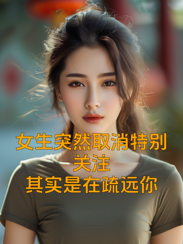 女生突然取消特别关注，其实是在疏远你