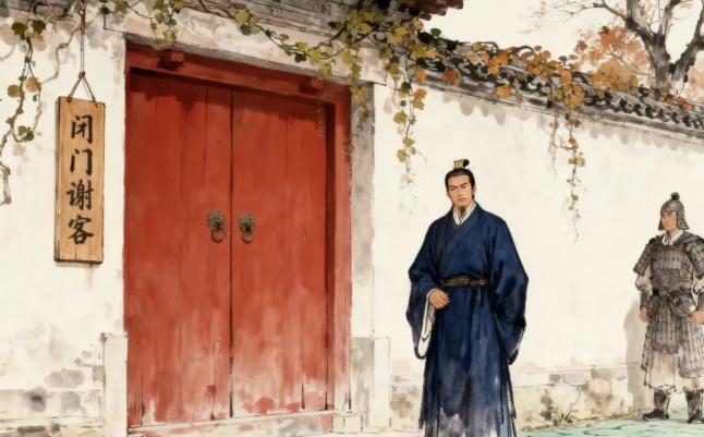 李靖晚年闭门，李世民疑他有异心，突访见他堆沙盘。问缘由，李靖一语让他彻底放心。