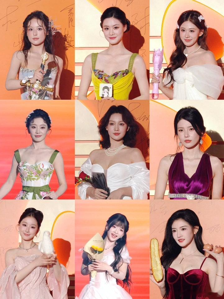 鎏光盛典红果短剧红毯造型，脸盲了……甘望星余茵何聪睿王格格王小亿王凯沐