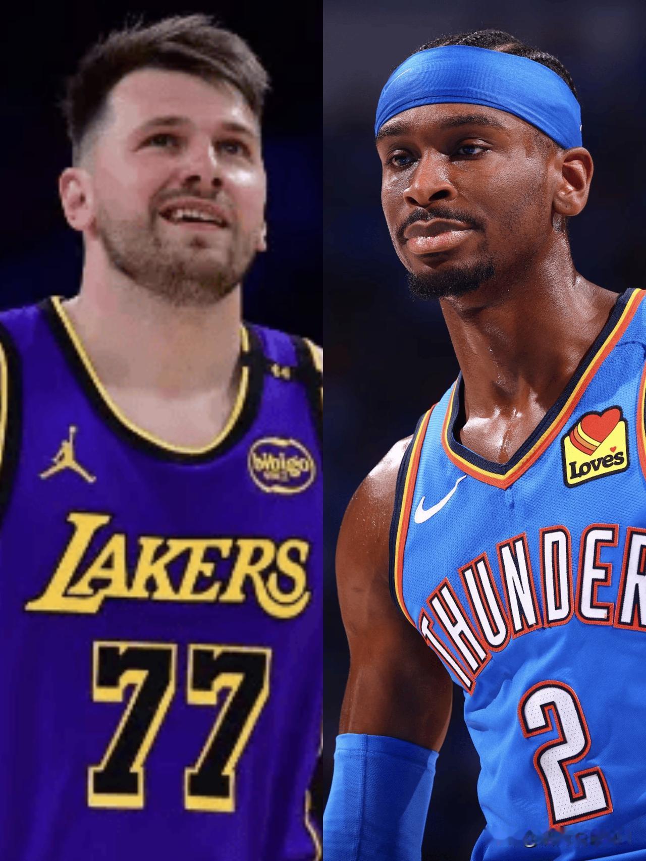 随着NBA赛季过半，得分王的可能性只剩2个人:1、湖人队东契奇2、雷霆队亚历