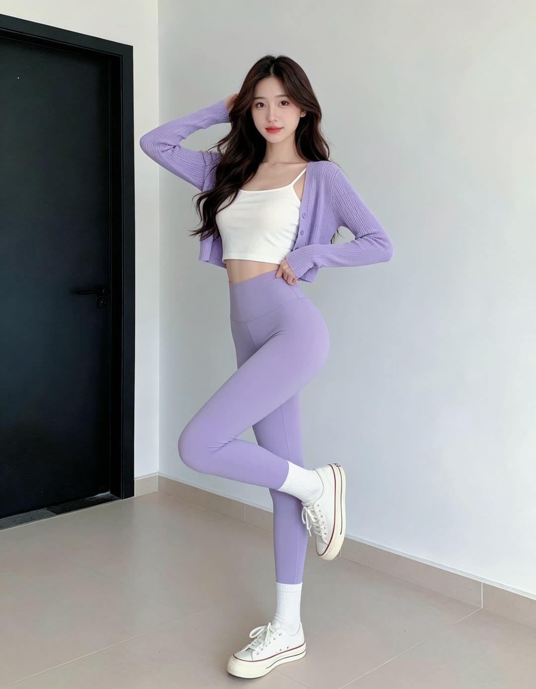 如何搭配衣服可以让女性显瘦一点瑜伽裤穿搭