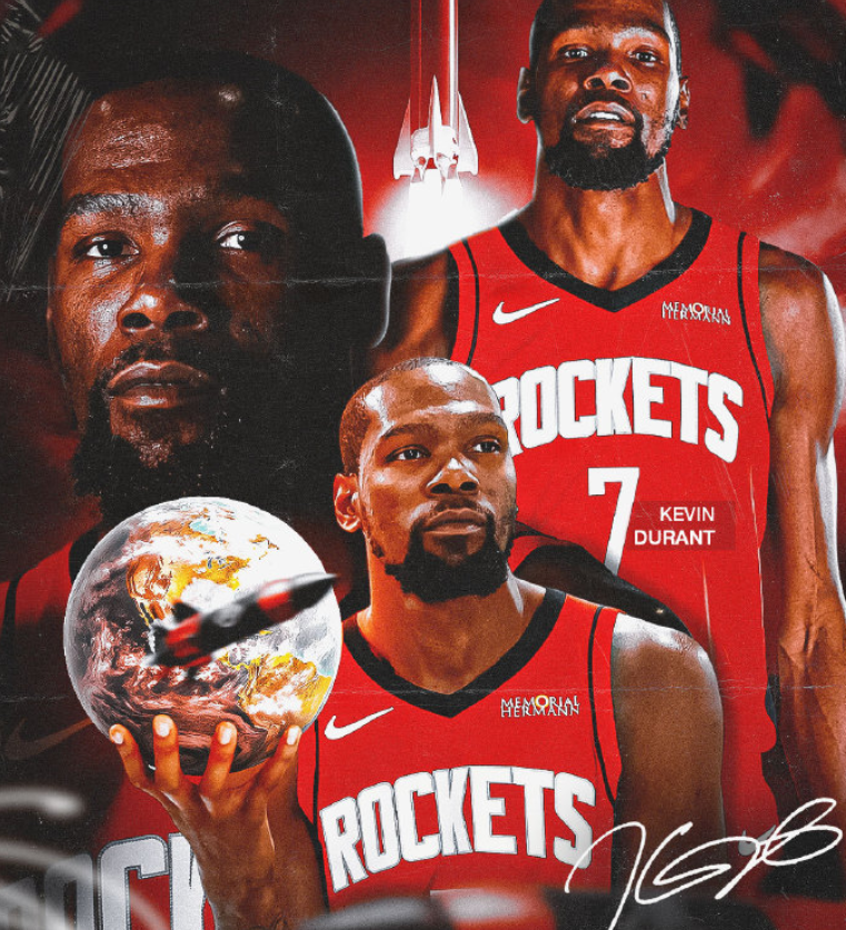 5分+9秒绝杀！杜兰特'效力火箭'神迹引爆全网，GOAT🐐刷屏