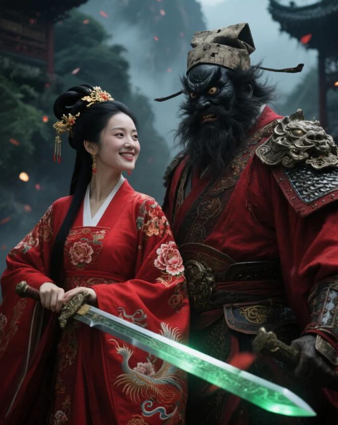 钟馗夫人竟然美若天仙人们只知道钟馗是捉鬼大神，却不知道他也有一段惊世的婚姻传说