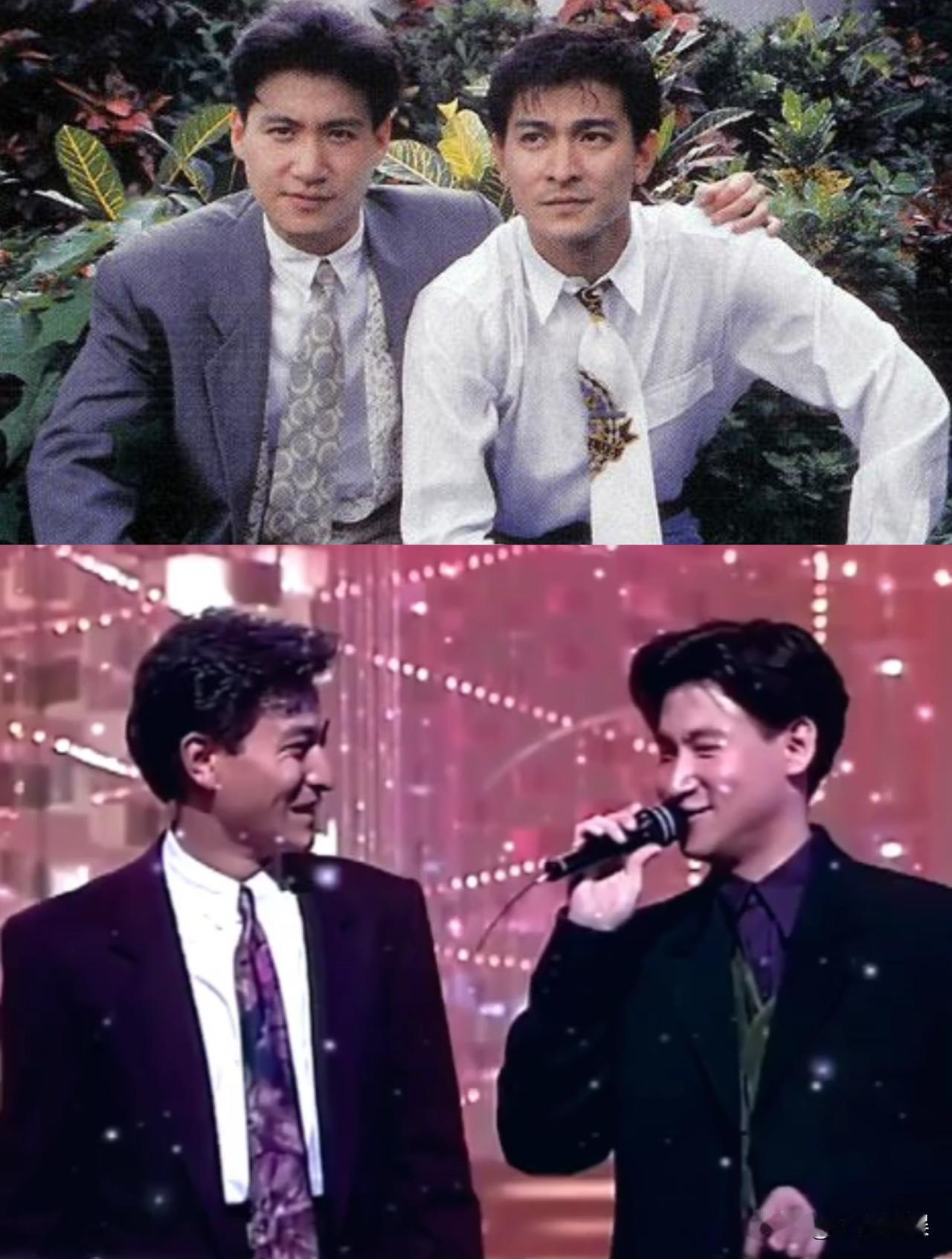 被人贴脸开大是什么感觉？一起看下张学友、刘德华的这段采访。记者：你（刘德华）