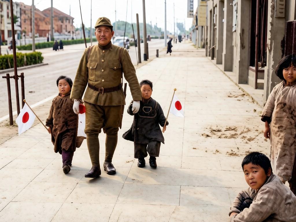 1938年初春，南京大屠杀刚刚结束不久，侵华日军为了粉饰太平、掩盖其血腥暴行，