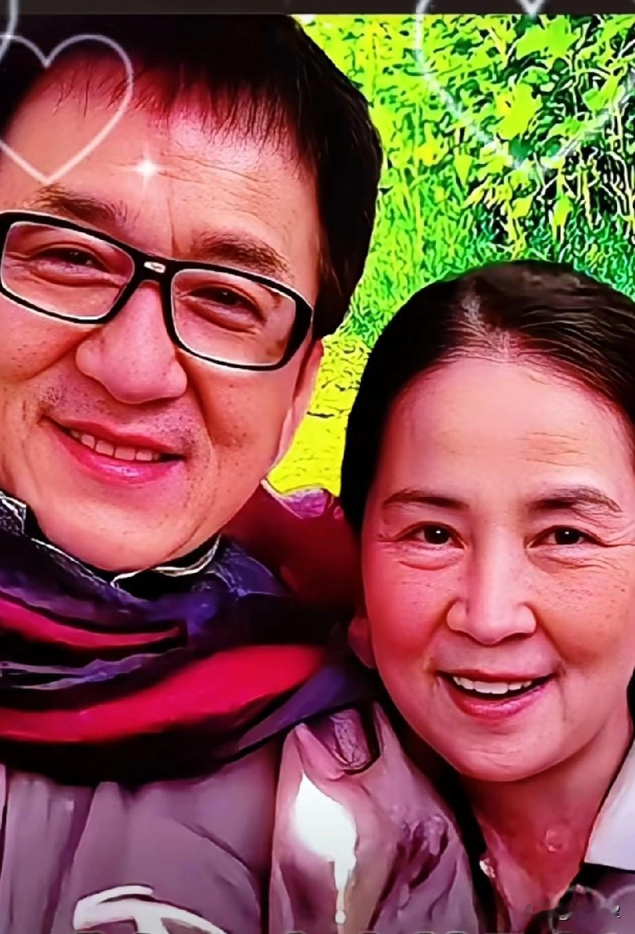 祝成龙，林凤娇，幸福满满，永远快乐。当年，成龙把邓丽君哄到手后，转身和金马影