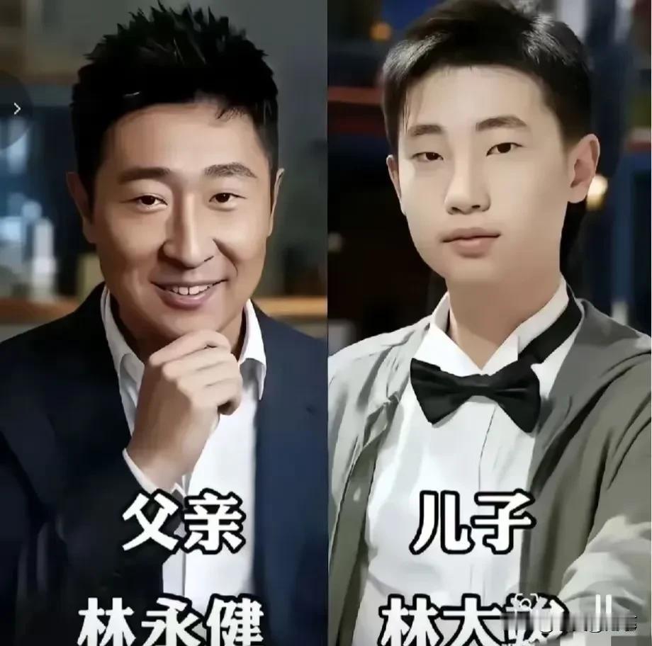 英俊帅气的他们，最大的福气不是奖杯和掌声，是怀里那个眉眼如初的小小少年。邵兵
