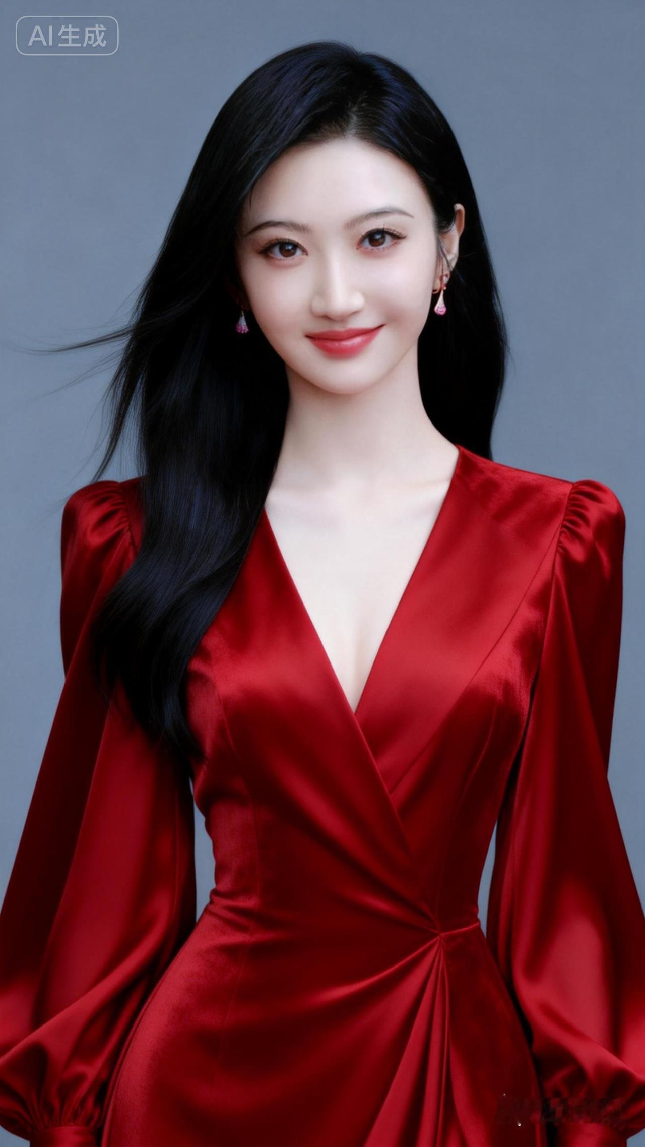 优雅红裙，惊艳全场！🌹✨