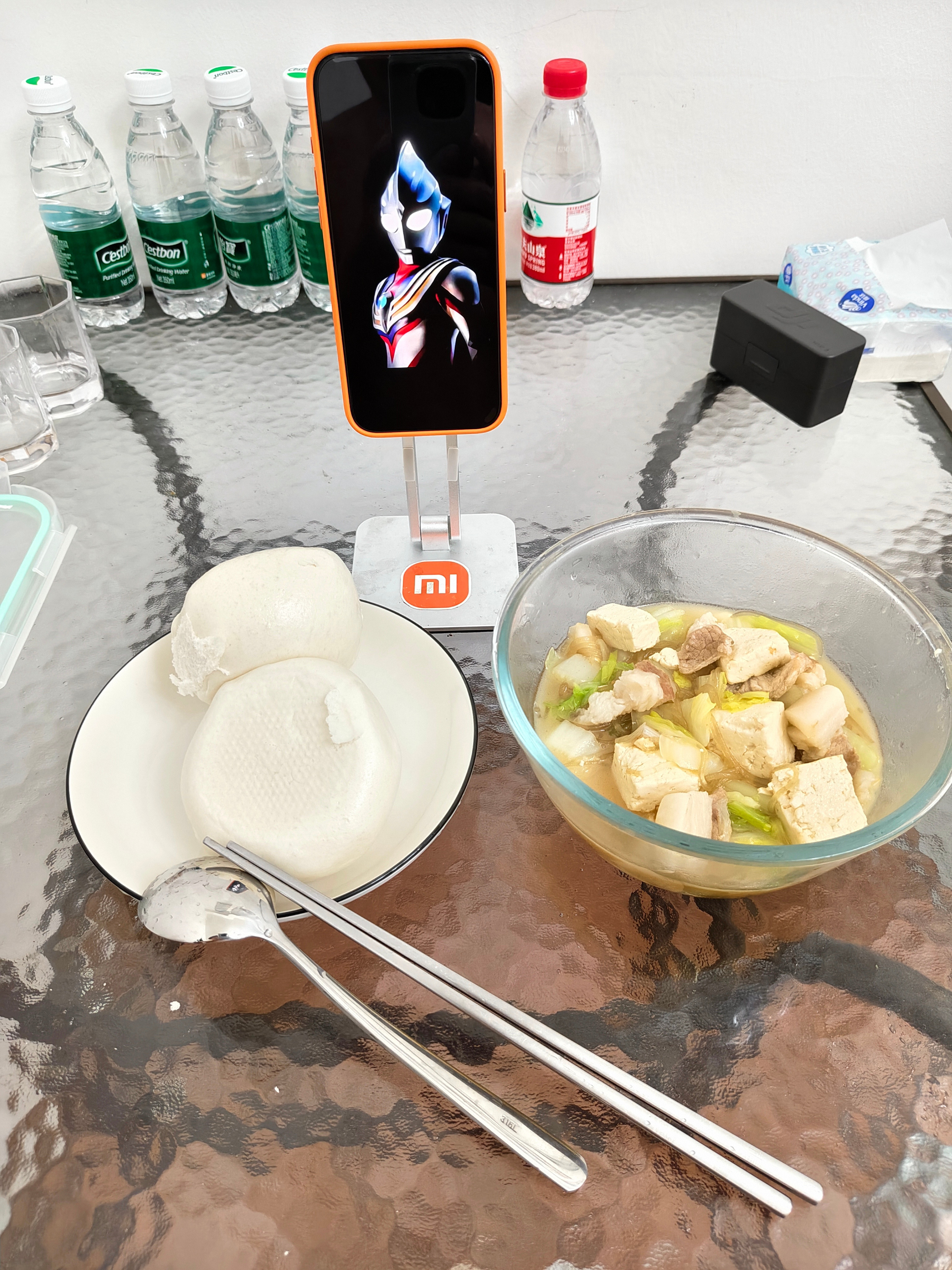 请你用今天一张午饭照片，来打败我做的猪肉白菜豆腐炖粉条深圳·爱联锦秀村