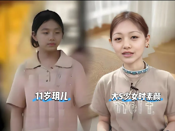 都说小玥儿与大S是最相似的人，其实一点都不像，明明和爸爸长的一模一样硬说像妈妈