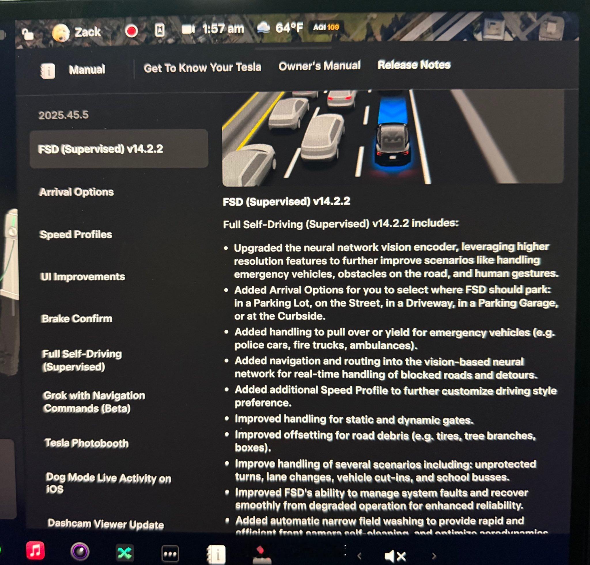 真快！特斯拉FSDv14.2.2就已经来了！这里帮大家概括一下北美车主使用