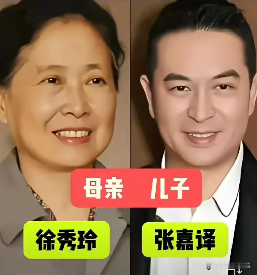 都说儿子像妈妈！这几组明星母子颜值基因绝了1.母亲 徐秀玲&儿子张嘉译