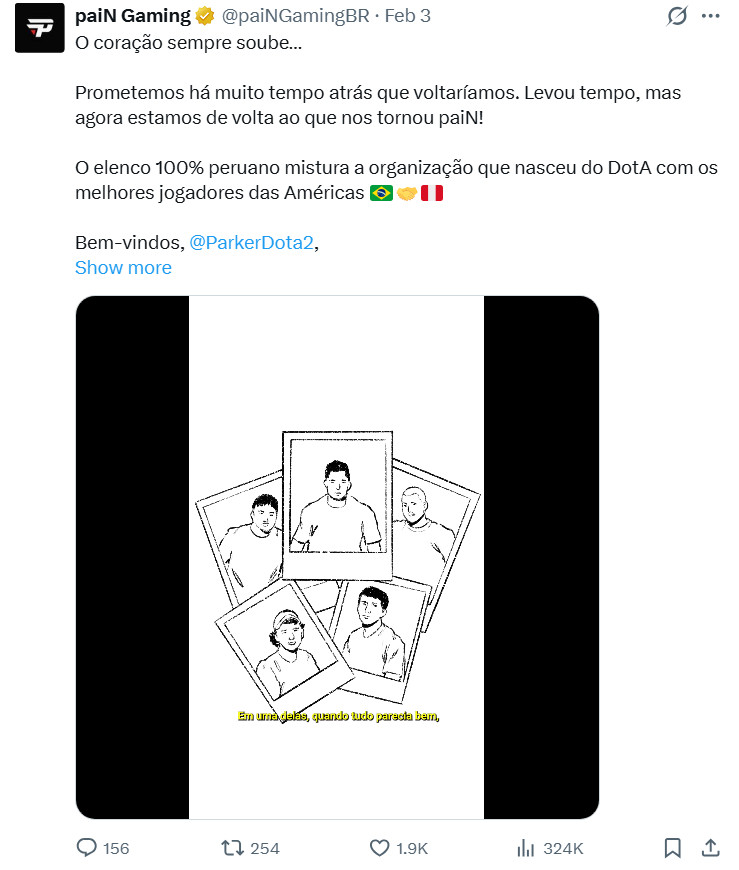 南美老牌电竞俱乐部paiNGaming宣布签下Jimpark所在的PerúR