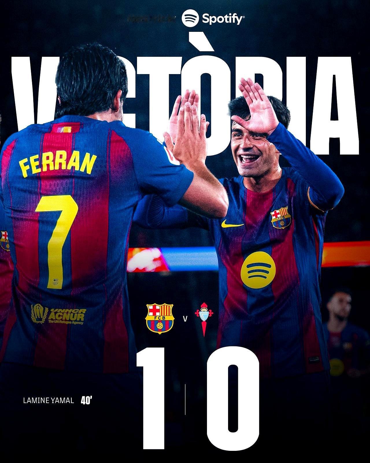 这球赢得太“惨”了！巴萨刚拿下三分，转头就伤了两员大将。费兰在57分钟那