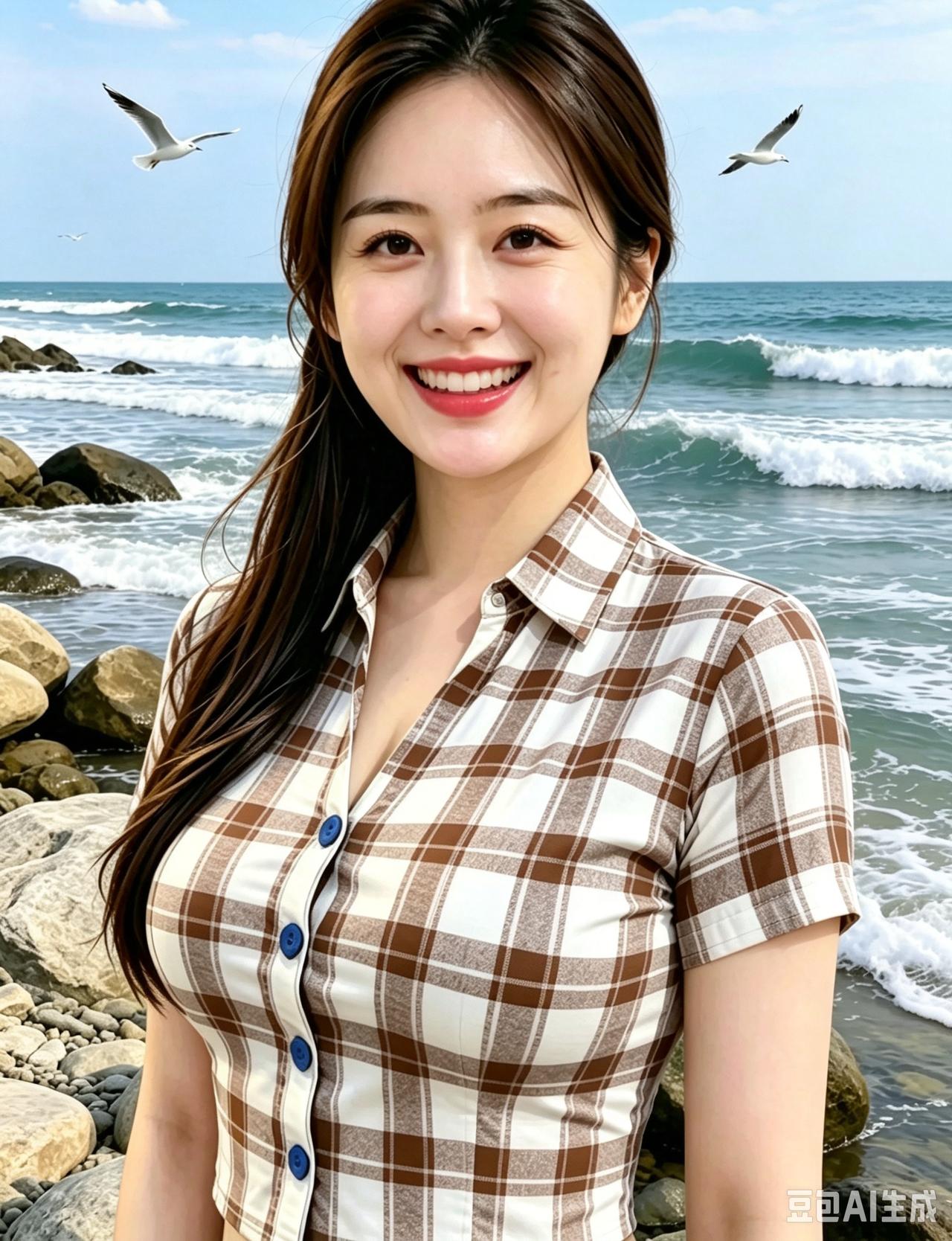 听浪涛轰鸣，礁石海岸的短暂出逃海浪撞击礁石的轰隆声最先闯入耳朵，我赶在午后