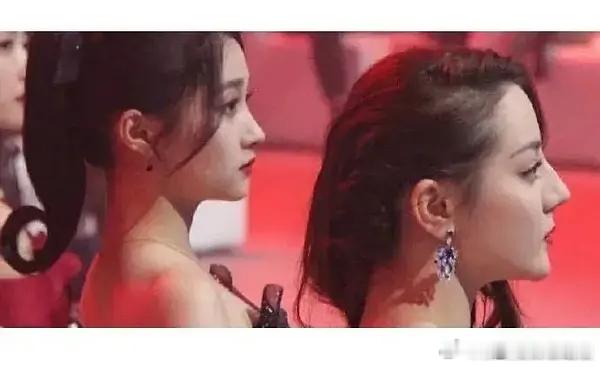 迪丽热巴的侧脸立体度比不过关晓彤？