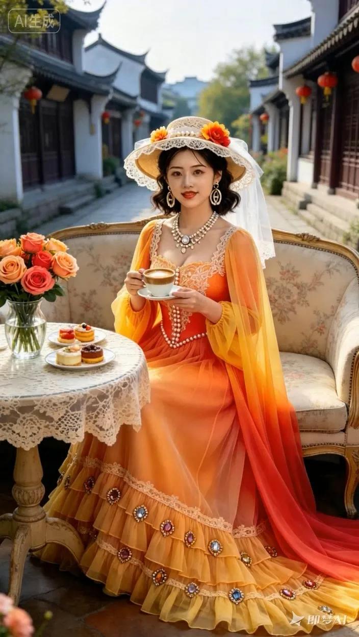 七绝●爱我中华/新韵江山锦绣美繁花，四处游玩品好茶。壮丽河川游客喜