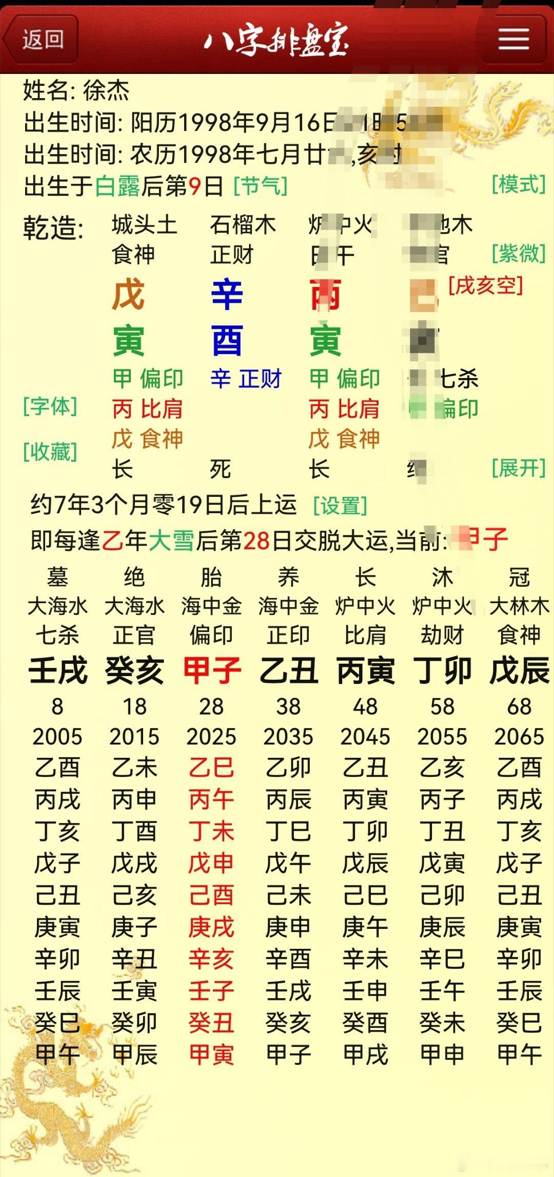 童星徐杰去世可能八字还是缺了通关，之前亥运也带些不利，如今走偏印运，运气一差，便