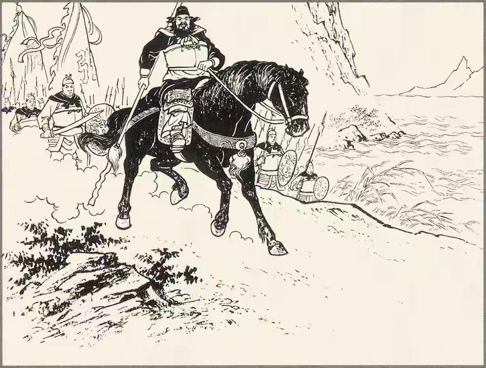 "曹贼纳命来！"新野中伏，十万曹军全军覆没。主帅曹仁如丧家犬般逃命。追兵渐远