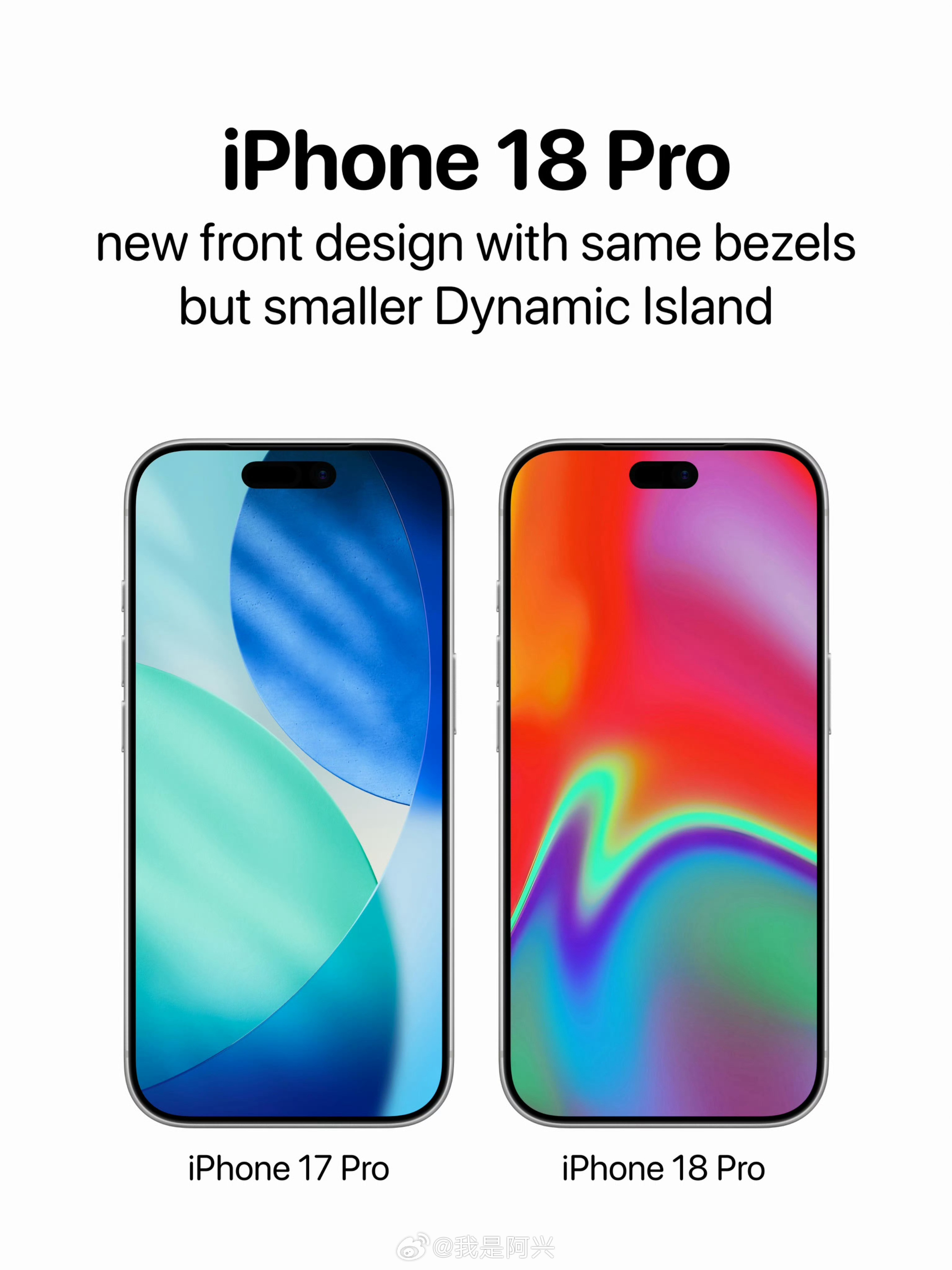 iPhone18Pro模具偷跑iPhone18Pro模具泄露了，灵动岛再一次缩小