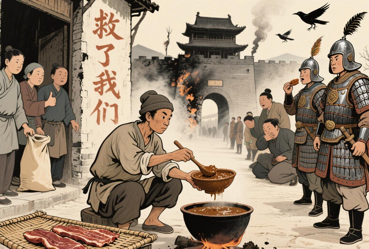 小贩神操作！马粪混面做假肉脯，敌军吃了拉肚子，百姓：救了我们唐朝最绝“美食反