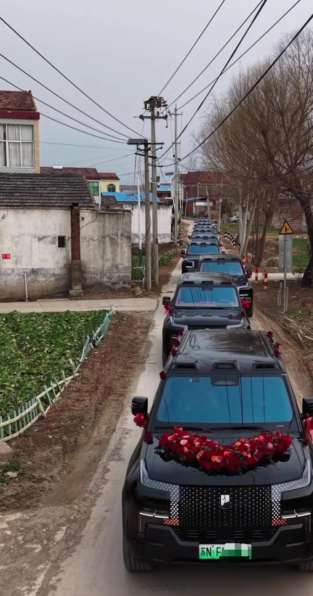 能找到这么多仰望U8做婚车，真有实力