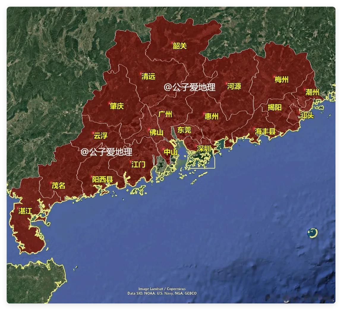 广东面积仅排全国第15，为何能装下1.65亿人成人口第一大省？你敢信？全国土地
