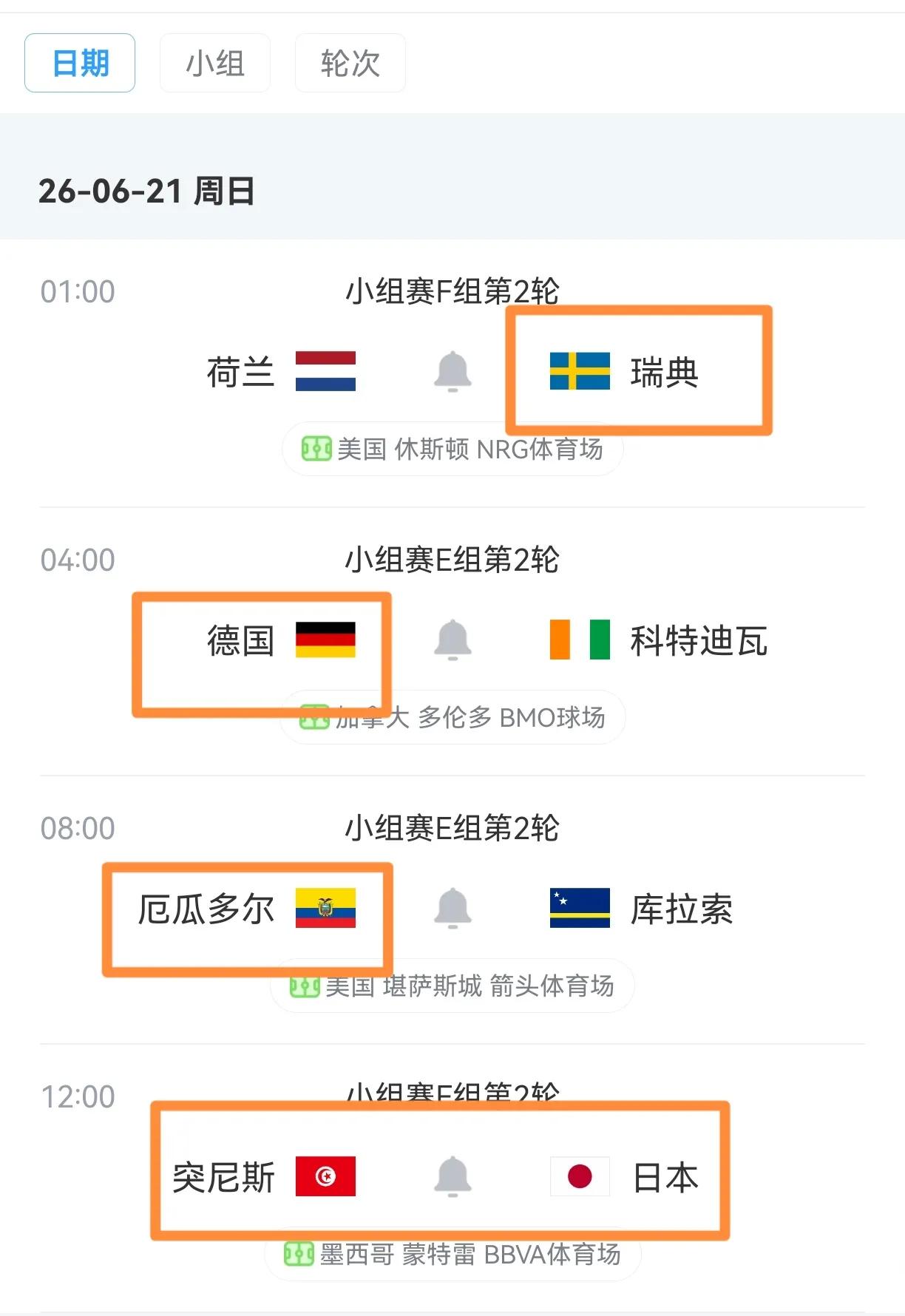 周天这四场比赛预测难度很大，最终选择的负、胜、胜、平1.荷兰vs瑞典。荷