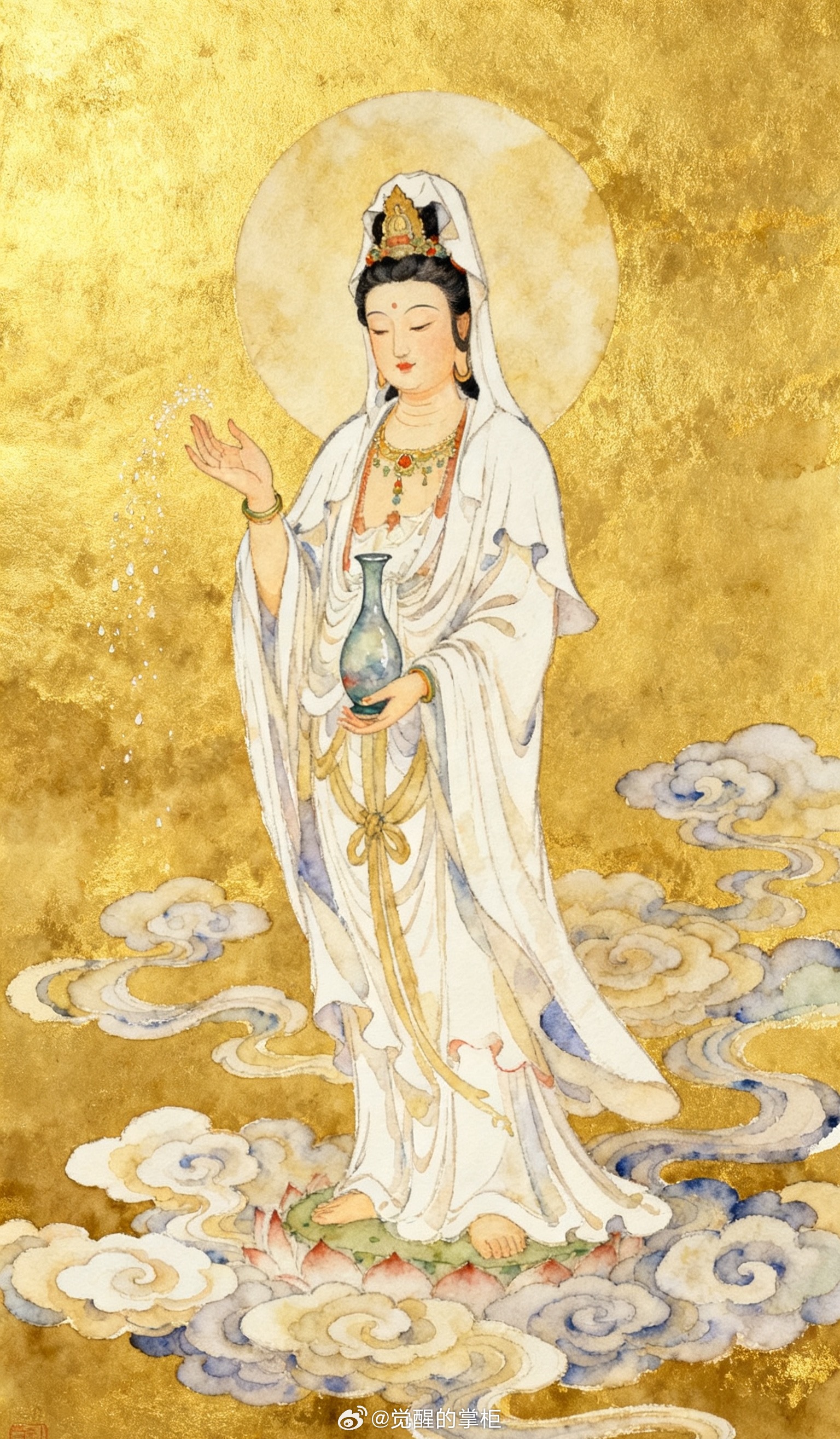 菩萨成仙圆满日，刷到就是大吉兆，预示你的好运就要来了，留下一句：“好运连连”，接