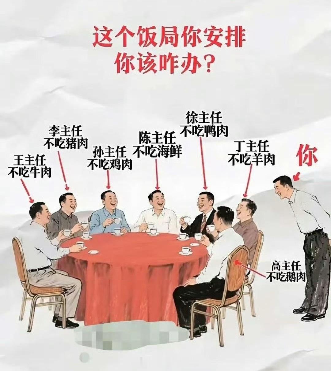 就想问，这个饭局你安排的话，你该咋办？