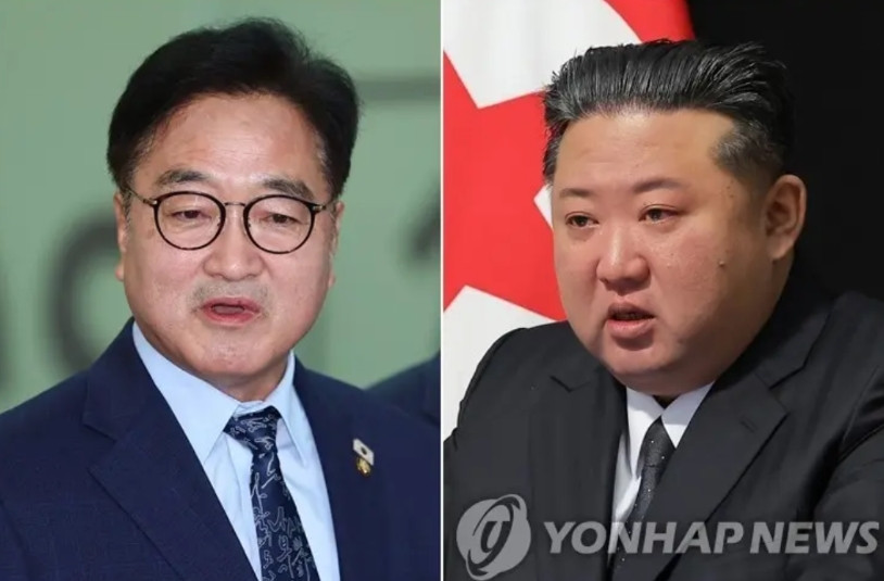 韩国二号人物与金正恩在天安门城楼“相遇”，金正恩只说了一个词据韩联社消息，9