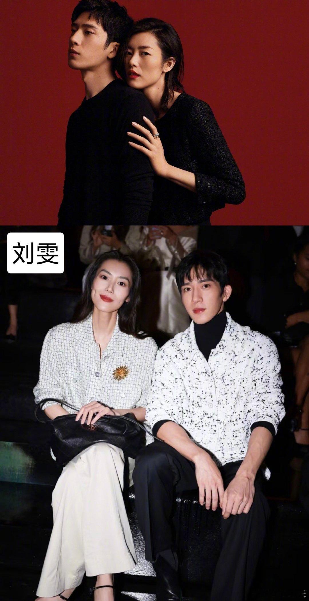 黄金一代中国超模的感情归属：刘雯&井柏然（恋爱）何穗&陈伟霆（已婚已育）奚梦瑶&