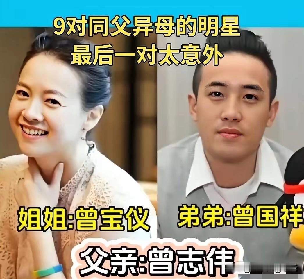李冰冰&李雪、郑欣宜&郑咏恩、孟晚舟&姚安，9对低调的明星手足，最后一对太意外！