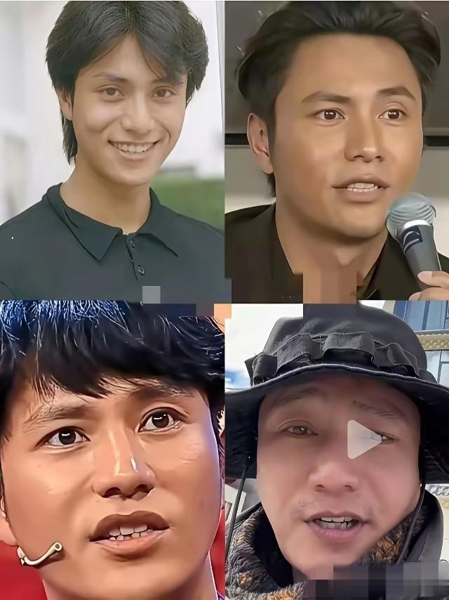 陈坤出道这些年变化的一幕，网友直呼认不出，到底哪个是陈坤，还是都是？[笑着哭]