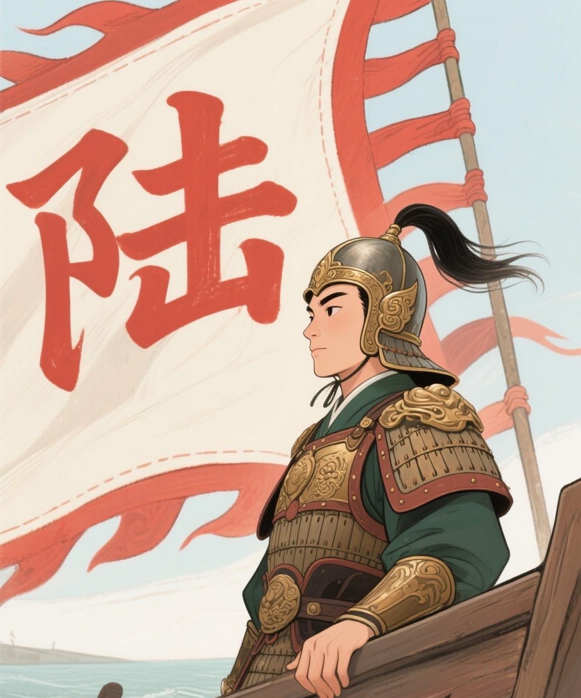 孙策攻陷庐江，把陆家几乎灭族，杀到最后，家主是6岁的陆绩，主持日常事务的是他12